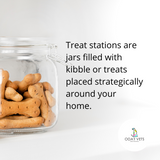 Treat station around your home reward dogs