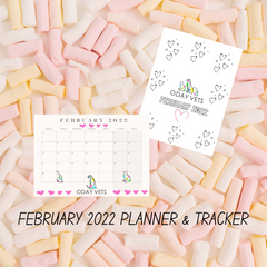 Oday Vets February 2022 Dog Training Planner and Habit Tracker