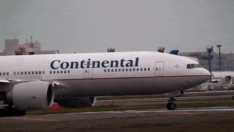 Continental Airlines Boeing 777 Newark Airport