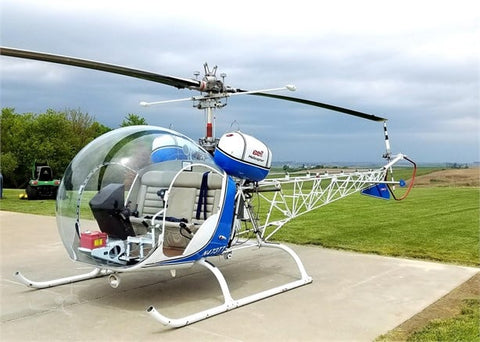 Pristine Bell 47G on the ramp