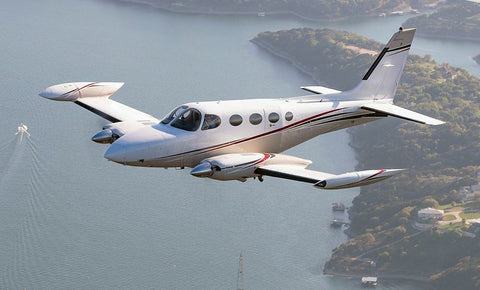 Cessna 340 in cruise