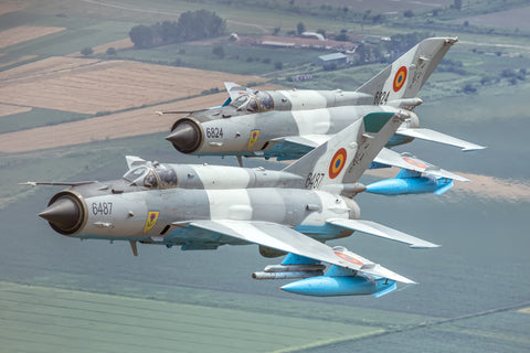 Two Romanian MIG-21