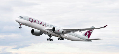 Qatar A350 NEO takeoff