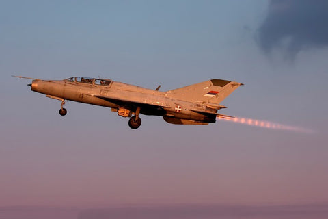 MIG-21 evening takeoff