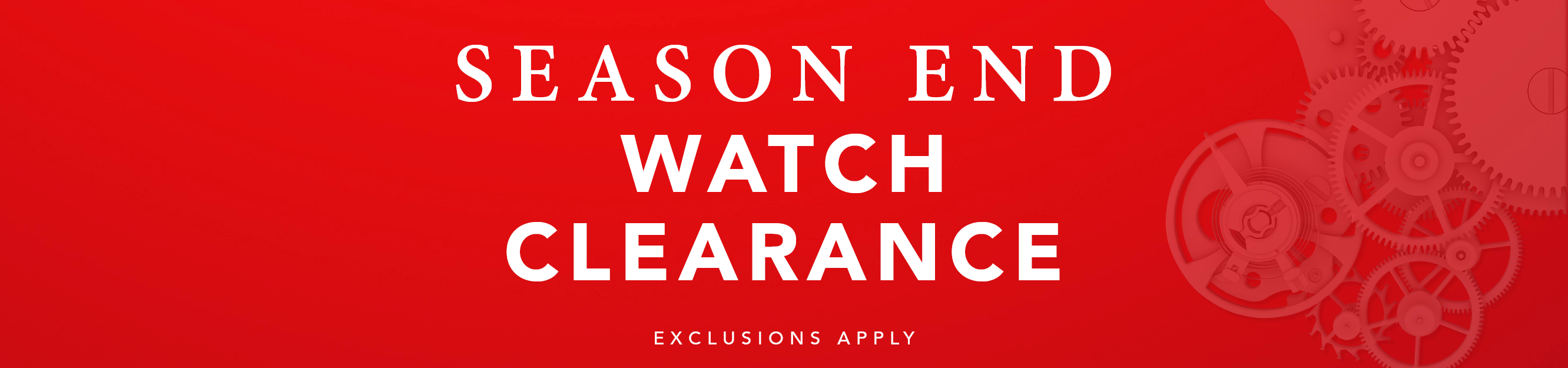 Season End Watch Clearance at Salera's | 18% OFF RADO 15% OFF TISSOT 28% OFF RAYMOND WEIL  15% OFF MIDO  35% OFF FENDI TIMEPIECES  26% OFF GUCCI  15% OFF VERSACE  28% OFF SEVENFRIDAY  28% OFF CITIZEN 28% OFF SEIKO  28% OFF EMPORIO ARMANI   28% OFF MICHAEL KORS  28% OFF GUESS 18% OFF LONGINES 50% OFF DAVIDOFF 40% OFF S-CLASS  40% OFF MARC COBLEN