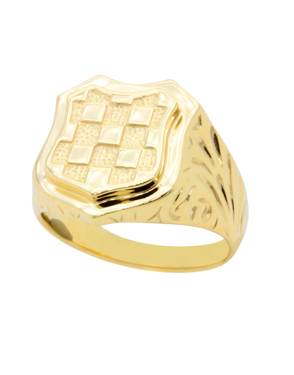 Gold Ring - 9ct Yellow Gold Croatian Ring - 741596
