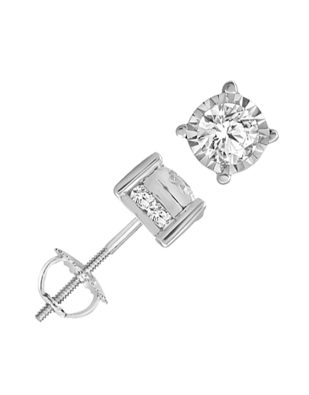 Diamond Studs - 1.00ct White Gold Diamond Studs - 768337