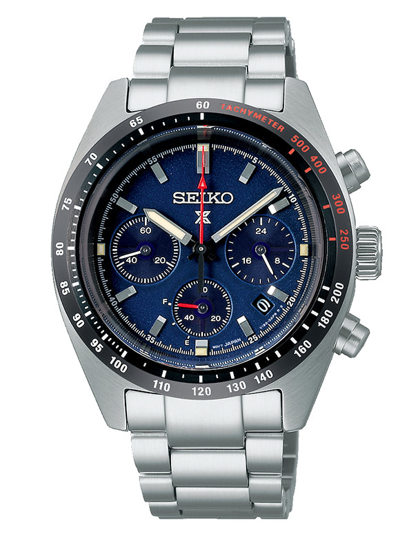 Seiko - Prospex Mens Speedtimer Chronograph Blue Dial Watch - SSC815P