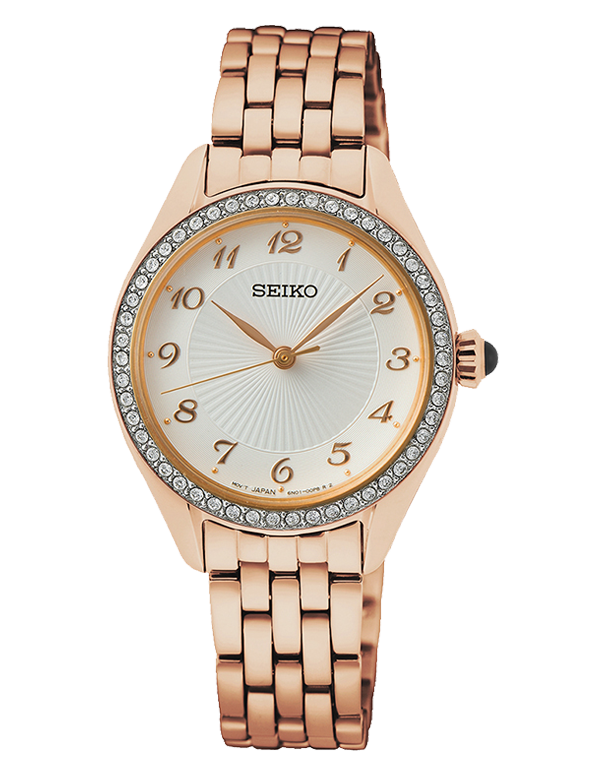 Seiko - Ladies Rose Daywear Crystal Watch - SUR396P - 783855