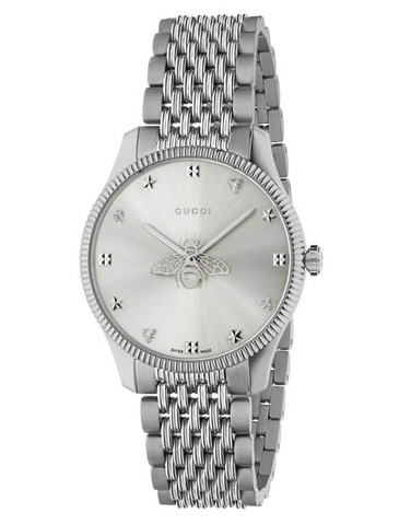 gucci watch silver mens