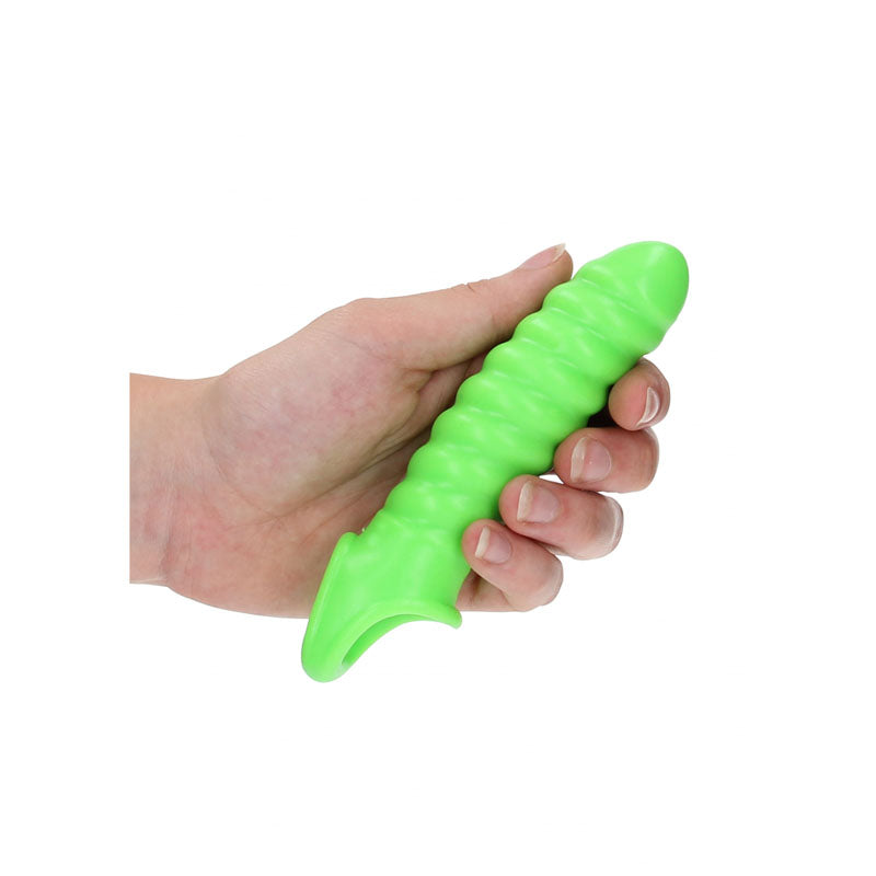 OUCH! Glow In The Dark Swirl Stretchy Penis Sleeve – Shhh...