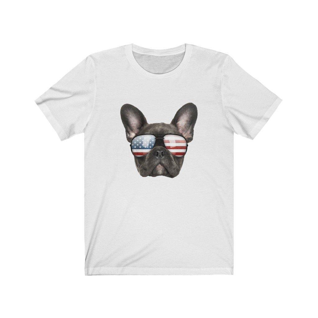 Funny Cute Patriotic French Bulldog Sunglasses Dog by Best Trump Shirts