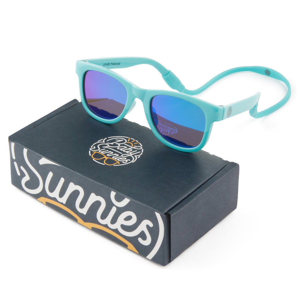 Sky Blue Flexible Polarized Kids Sunglasses 3-8 Years
