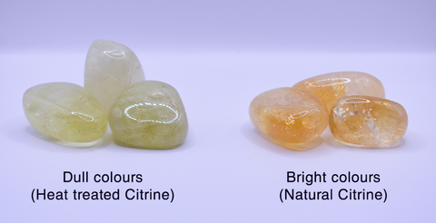 Greater depth of colour in natural citrine