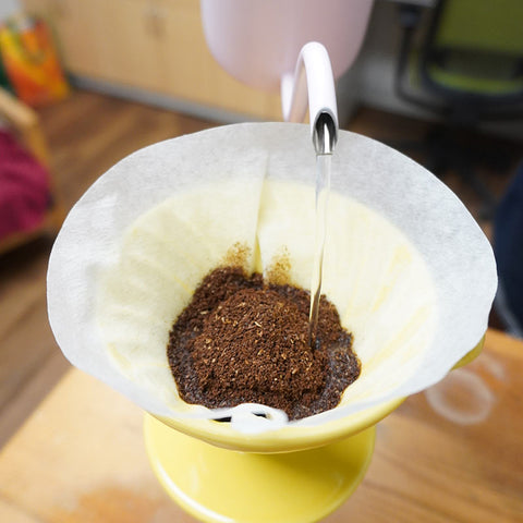 Brewing iced coffee using a pour-over with Level Ground coffee