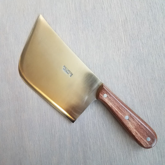 PALLARES - KITCHEN KNIFE CARBON STEEL 22CM/9 BLADE OLIVE WOOD – Portland  Trading Co.