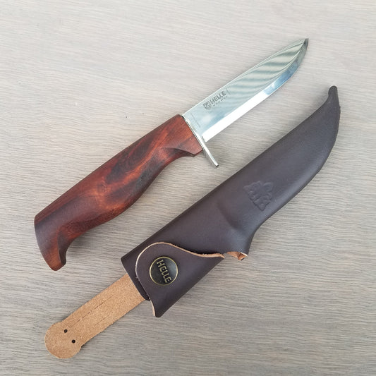 Helle Knives Skog Fixed Blade Knife Beechwood (3 Satin) - Blade HQ