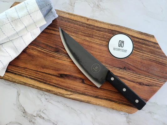  Mueller UltraForged Professional Meat Cleaver Knife 7  Handmade High-Carbon Clad Steel Serbian Chef Knife