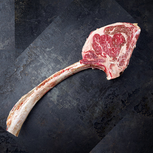 2 (27oz) Prime Dry Aged Bone In Ribeye Cowboy Steaks 2 (24oz