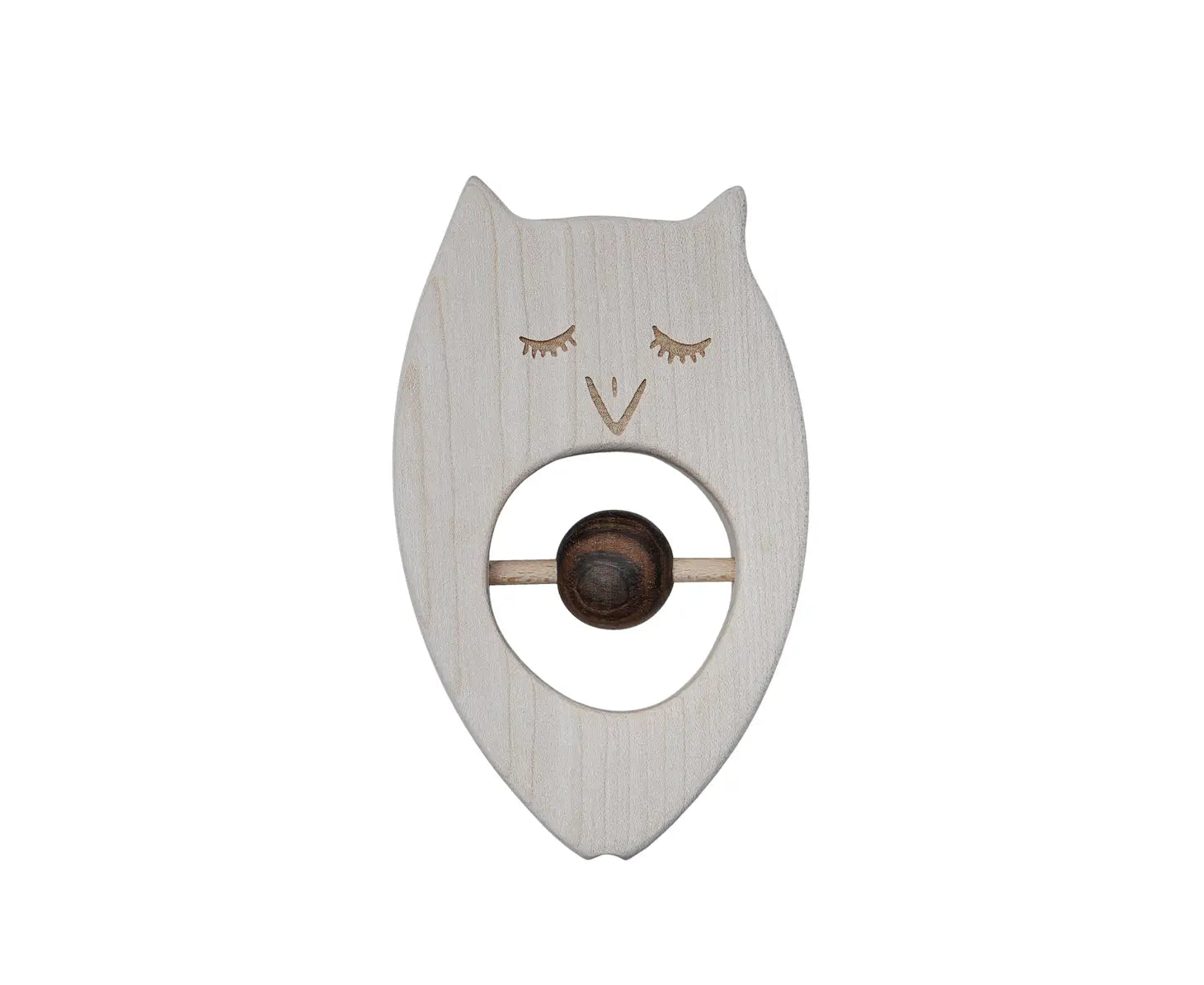 Wooden Rattle || Owl