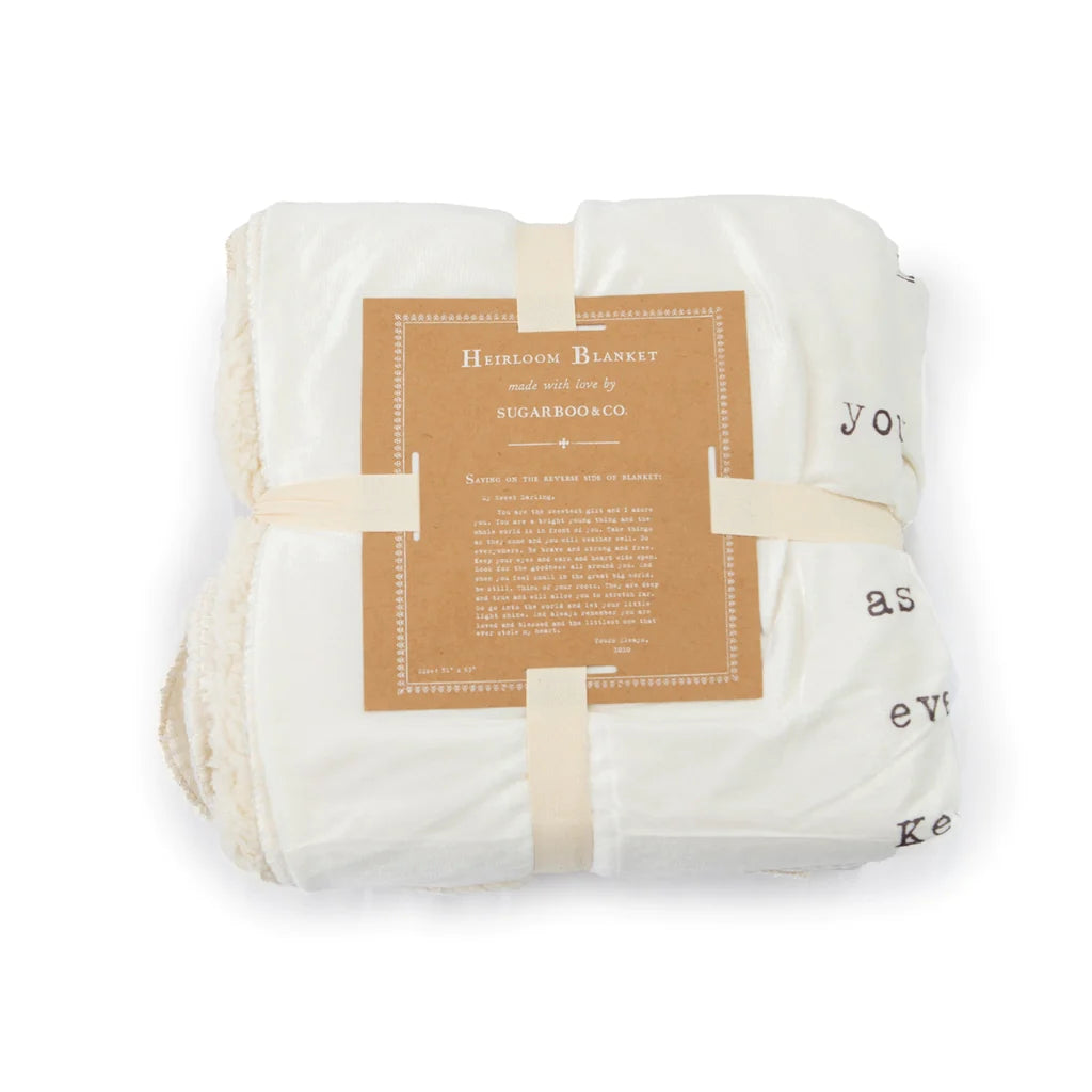 Sweet Darling Large Heirloom Blanket || 51" x 63"