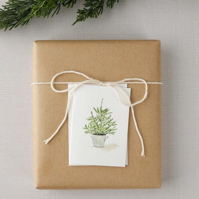 Mini Notecard || Potted Tree