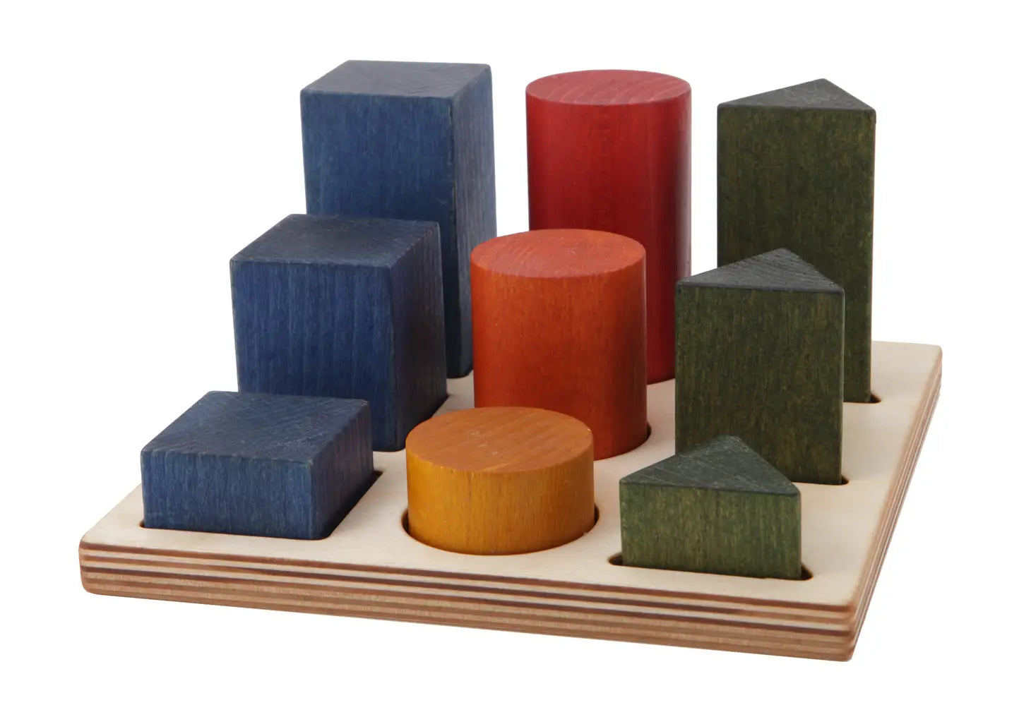 Stacking Montessori Toy Shape Sorter Board || XL Rainbow