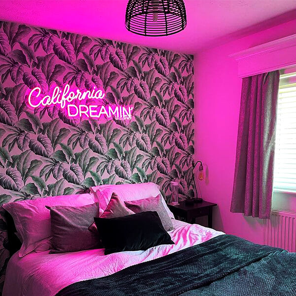 California Dreamin’ Aesthetic Neon Sign For Room