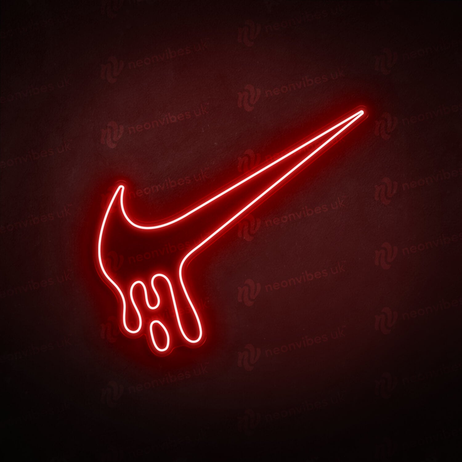 trono petrolero Peladura Dripping Nike Tick neon sign - Neon Vibes® neon signs