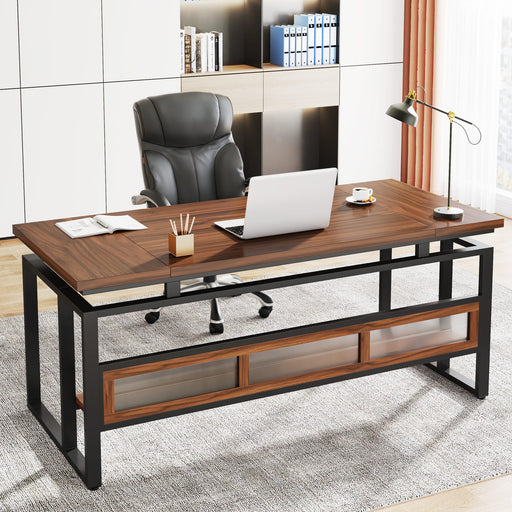 TEKAVO Computer Desk for Home Office , Office Table 150x60x76 cm(Forest)