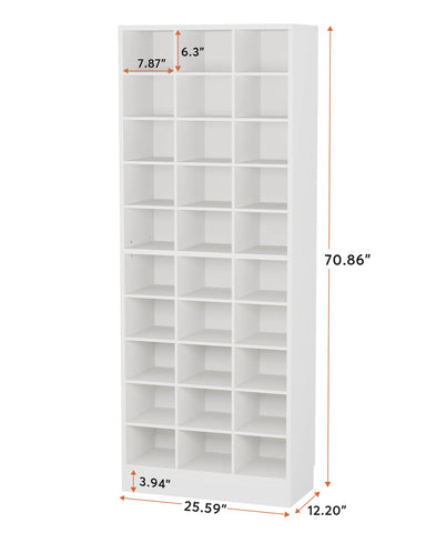 Hzuaneri Shoe Rack，8 Tier Narrow Shoe Shelves, Shoe Organizer