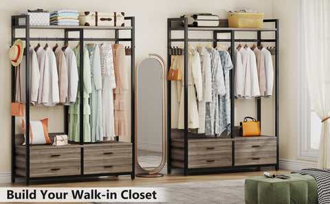 Tribe designs Clothes Racks with 4 Drawers
