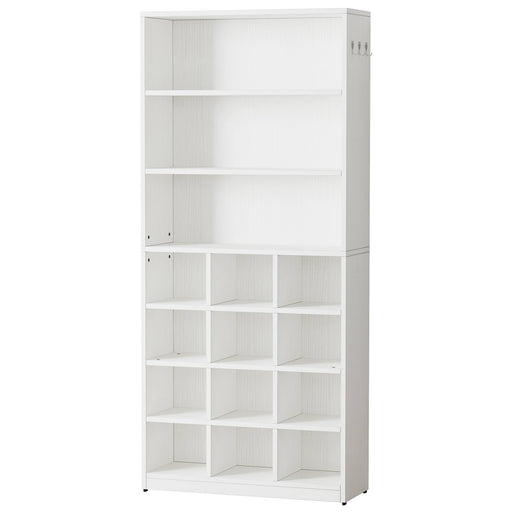 White 24 Pair Shoe Storage Cabinet, 8-Tier Feestanding Cube Shoe Rack  Closet Organizers for Bedroom, Hallway