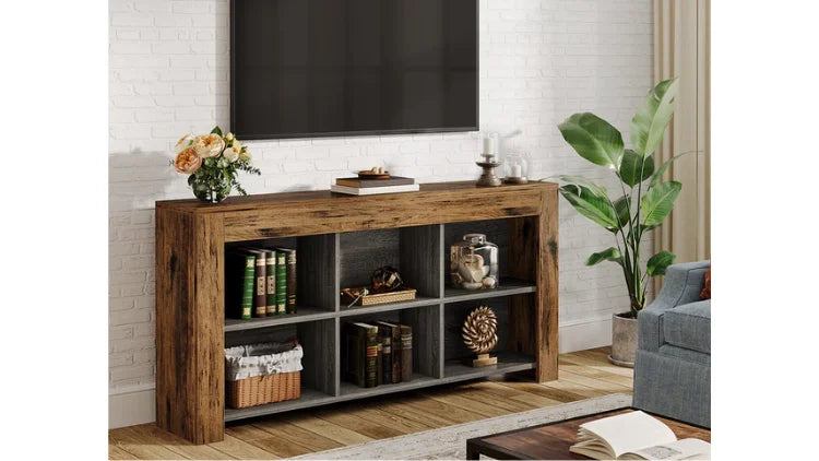 Under a Wall-Mounted TV