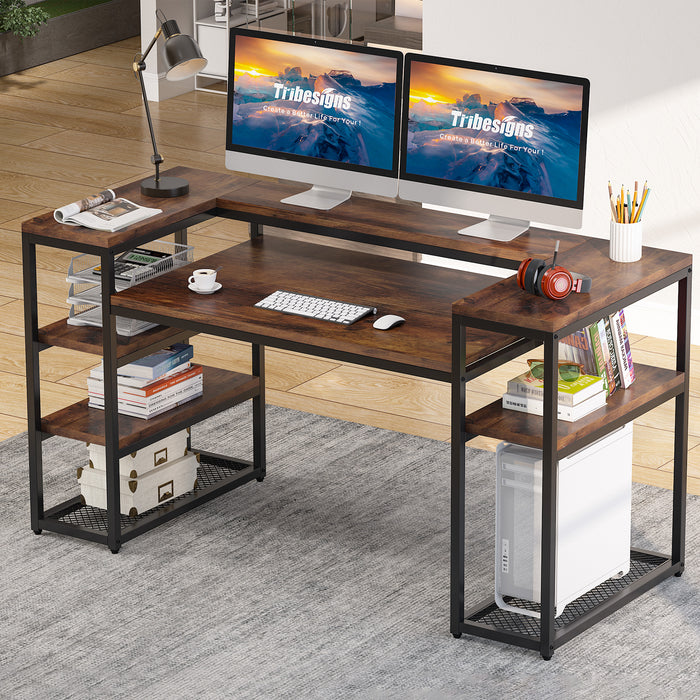 tribesigns 63 inch computer desk