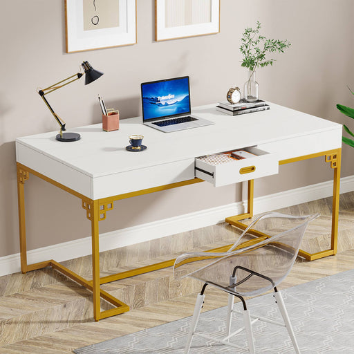 300 Series 63 Computer Desk, Espresso / Grey Modesty Panel - $763.98 -  Modern - Home Office - New York - by Modern Furniture Bay