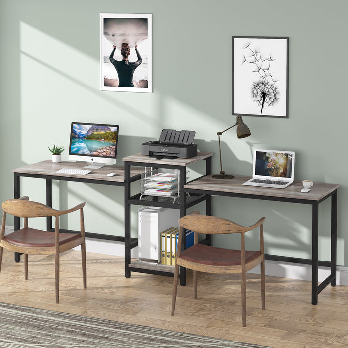 white desk with lots of drawers