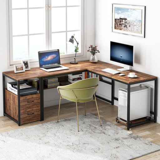 Tribesigns Hoga-JW0172 53.1-in White Modern/Contemporary Computer Desk