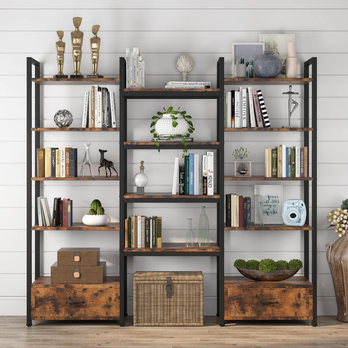 triple wide bookshelf