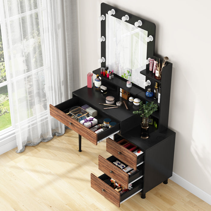 Tribesigns Vanity Table with Lighted Mirror