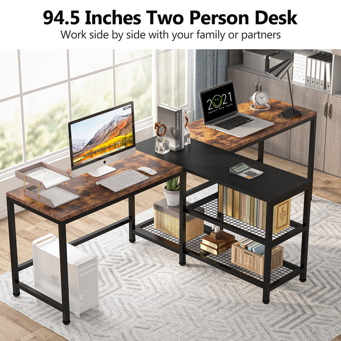 tribesigns 94.5 inches computer desk