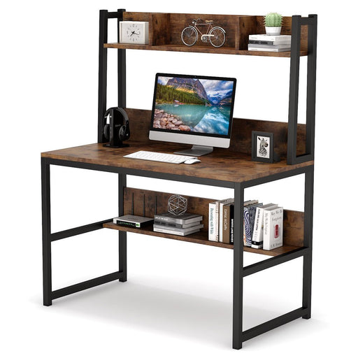 Tribesigns Computer Desk, 55 inch Large Office Desk Computer Table – Pete's  Home Decor & Furnishings