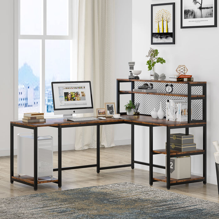 Tribesigns L-Shaped Desk, 67