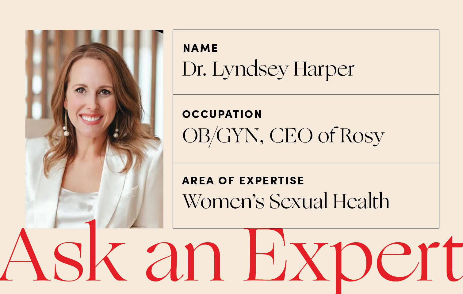 Ask an Expert menopause series with Dr. Lyndsey Harper