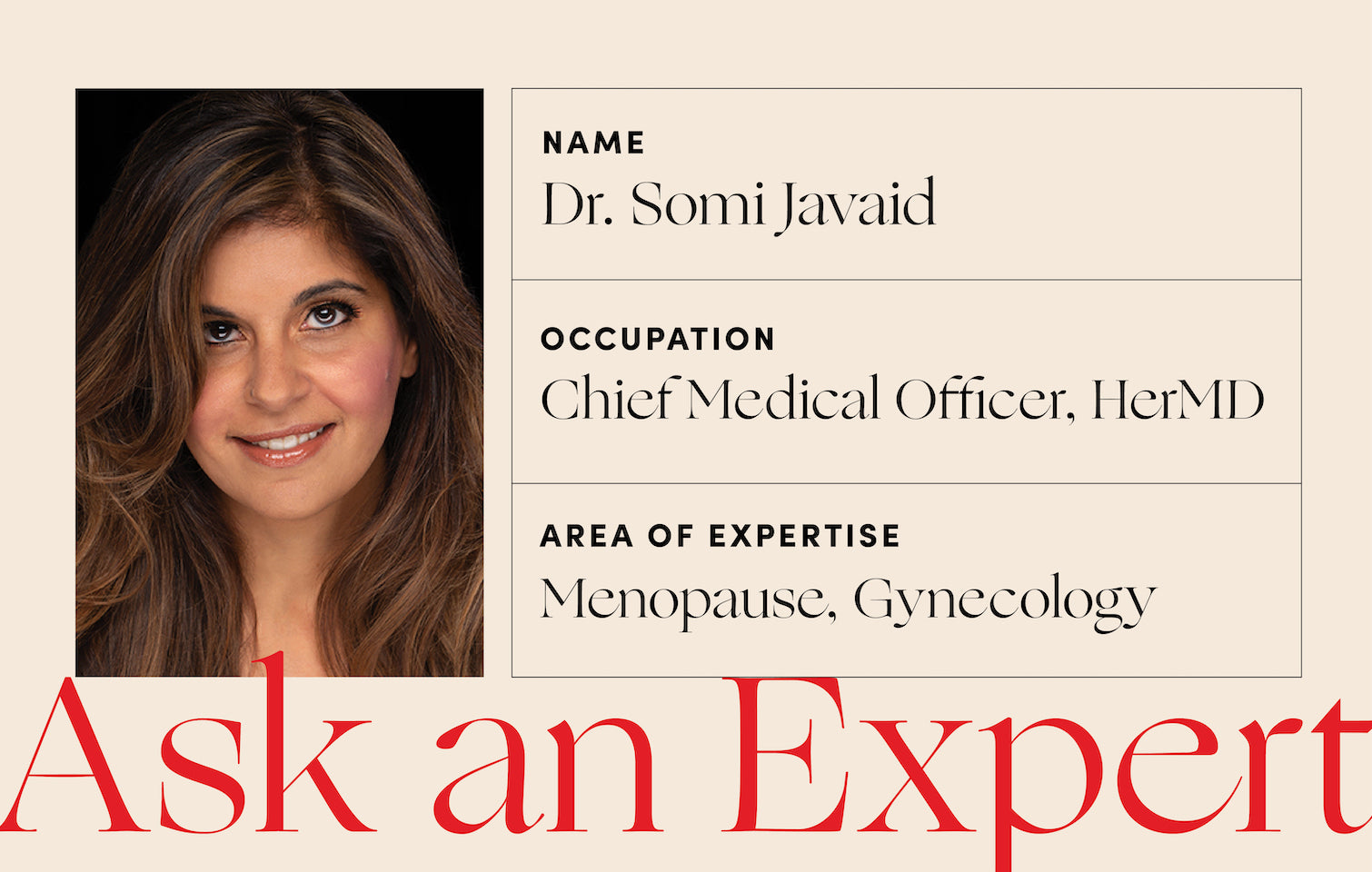 Dr. Somi Javaid medical expert for Womaness