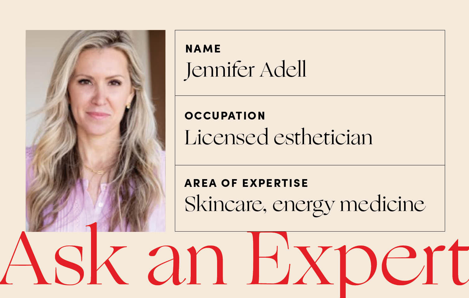 Jennifer Adell Licensed esthetician for Womaness