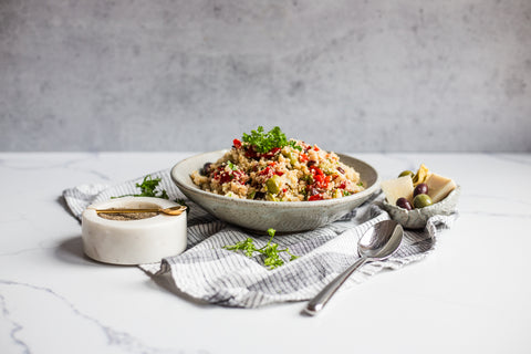 High protein quinoa salad recipe idea
