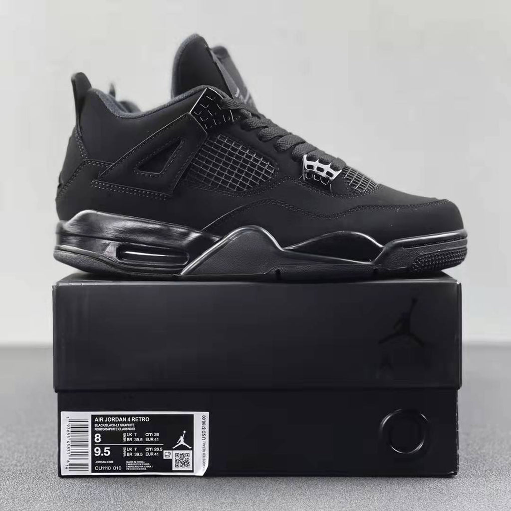 black cats jordan 4 size 7