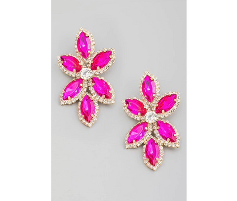 Like Floral Earring Pink