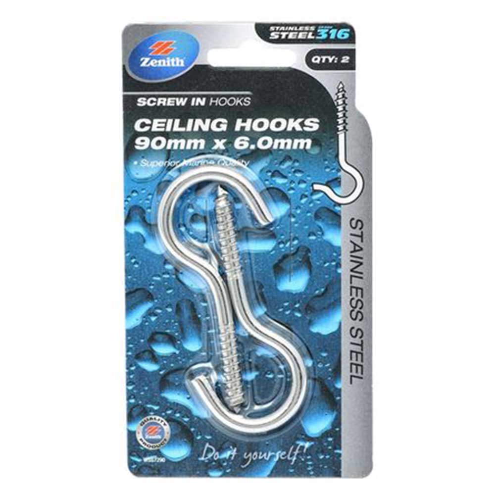 Zenith, Double Ended Snap Hook 90mm Nickel Plated